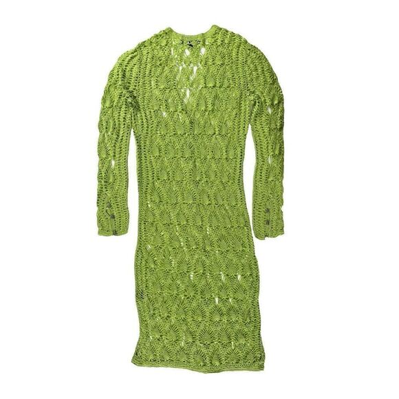 SER.O.YA Allison Crochet Cardigan in Lime - Picture 10 of 14